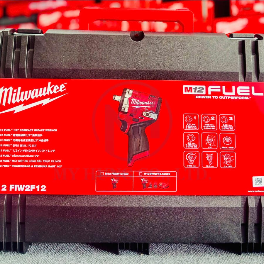 Hộp đựng combo thân máy M12 FIW2F12 + Pin M12HB5 + Sạc C12C Hộp đựng combo thân máy M12 FIW2F12 + Pin M12HB5 + Sạc C12C