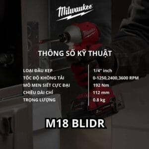 Máy vặn vít không chổi than M18 BLIDR-0C0